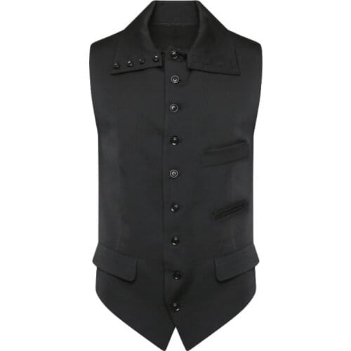 Original design of the mens maa new black interior big size coat vest High quality large size mens wear