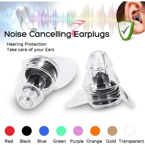 1 Pair Noise Canceling Ear Plugs Anti-Noise Silicone Waterproof Dust-Proof Earplugs Diving Water Sports Swimming Accessories