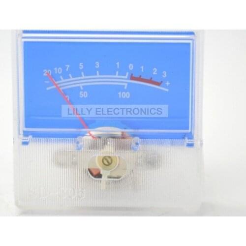 100pcs/Lot SD-306 Panel VU Meter 250uA 650 40x40mm no lamp Blue panel -20~+3dB SD