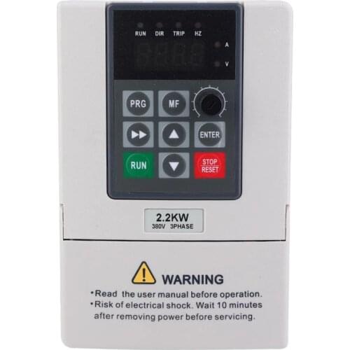 380V 2.2KW VFD Inverter Variable Frequency Drive Inverter for Motor Speed Control 3-Phase Input Output