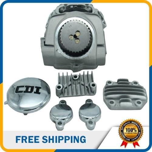 Motorcycle Parts Accessories 125cc Air-cooled Cylinder Head With 5 Caps For Lifan Yinxiang Horizontal 125cc Engine
