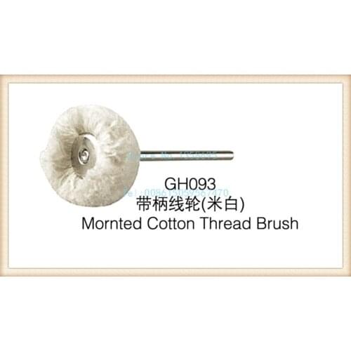 Free Shipping !!! Hot Sale!! GH093 Mournted cotton thread brush, polishing wheels, handle Wire Wheel 100pcs/pack, jewelry tools