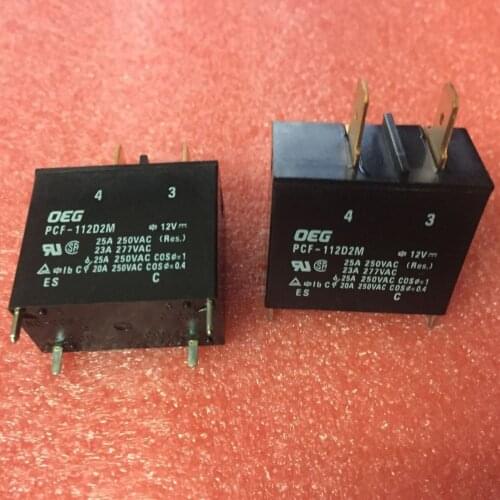 Free Shipping 100% new original relay 10pcs/lot OEG Power Relay PCF-112D2M 12VDC 25A