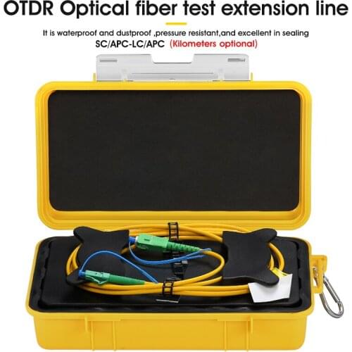 Free shipping SC/APC-LC/APC OTDR Dead Zone Eliminator,Fiber Rings ,Fiber Optic OTDR Launch Cable Box 1km SM 1310/1550nm