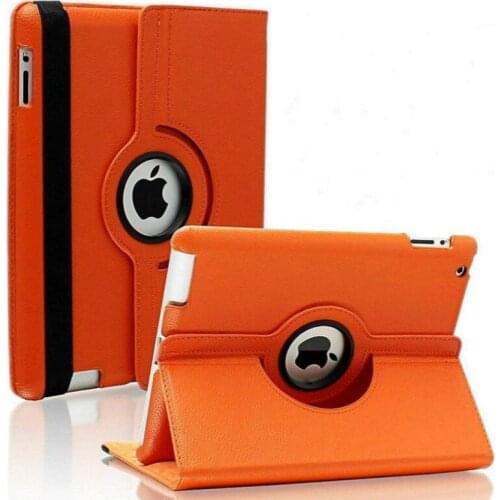 Case For iPad 4 Cover Models A1458 A1459 A1460 360 Degree Rotation PU Leather for iPad 2 3 4 Stand Holder Cases Smart Case Shell