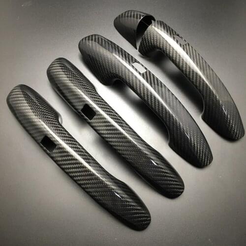 For Mercedes Benz GLC Class X253 C253 Coupe GLC220 GLC250 GLC300 CLG350 GLC63 RHD Carbon Fiber Door Handle Cover Car styling RHD