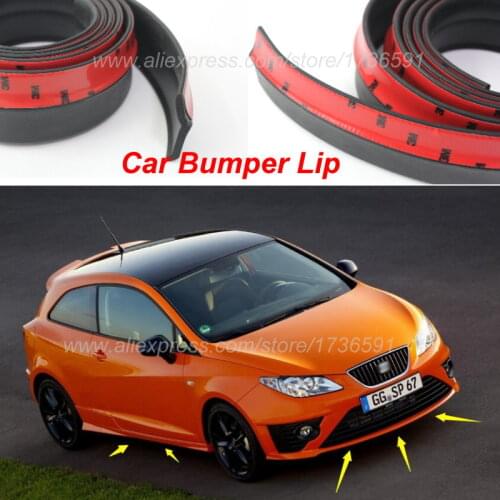 For SEAT SEAT Ibiza 6K 6L 6J / Bumper Lip / Make car lower Body Kit / Front / Rear Skirt Spoiler / Bumper Deflector Rubber Strip