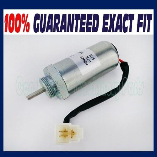 Fuel Shut off Solenoid MV1-81 12V for Isuzu Engine 4LE2 for Hitachi Excavator EX35U EX27U EX50U ZAXIS35U