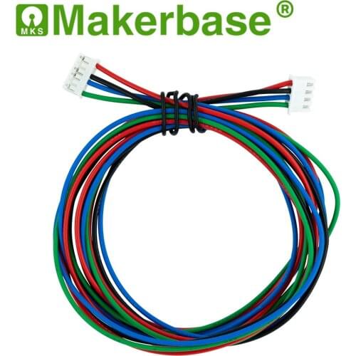 Makerbase 3D printing stepper motor cable 1M 4pin XH2.54 female head with female seat