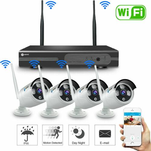 Wireless Security Camera System 8CH 1080P NVR HD WiFi Kit CCTV Surveillance System Outdoor Weatherproof Bullet IP camera