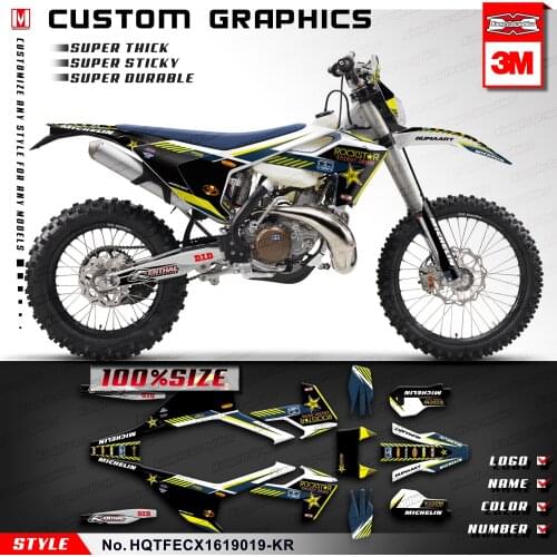 KUNGFU GRAPHICS Dirt Bike Decal Stickers Full Vinyl Wrap Kit for TE FE TX FX FS TC FC 125 300 350 450 2017 2018 2019