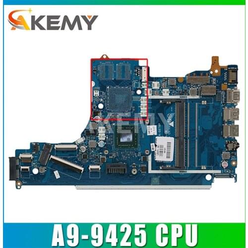 For HP 15-DB Laptop motherboard With A9 CPU A9-9425 DDR4 EPV51 LA-G078P L20477-601 L20477-001 Mainboard 100% Fully Tested