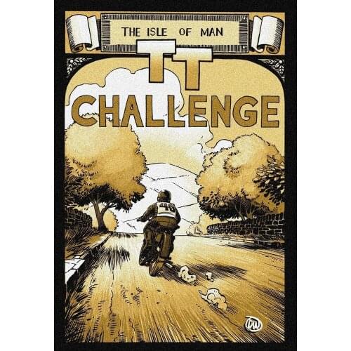 THE ISLE OF MAN TT CHALLENGE METAL TIN SIGN POSTER WALL PLAQUE