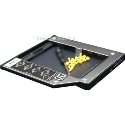 New dedicated 2nd HDD SSD Caddy for Lenovo Thinkpad T400 T400S T410 T410i T410S Hard Drive Case With bezel