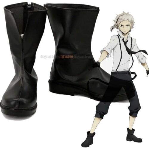 Atsushi Nakajima Cosplay Bungo Stray Dogs Atsushi Nakajima Shoes Boots Cosplay Custom Made