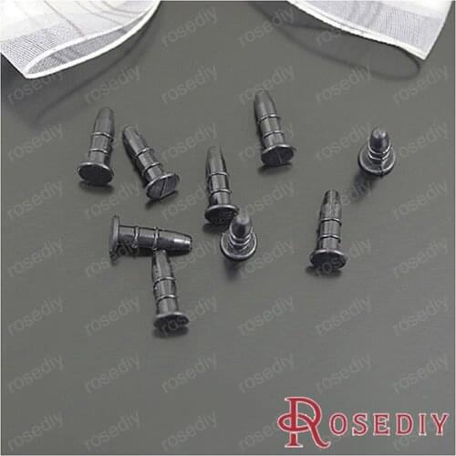 Wholesale 13*3.5mm Black Plastic Earphone Jack Dust Plug Diy Mobile Phone Accessories 100 pieces(JM5182)
