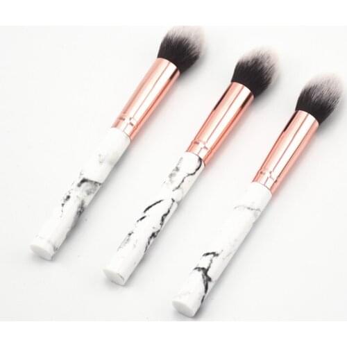 1pc Professional Women Marble Brushes Flame Makeup Tool Soft Makeup Highlighter Brush Cosmetics Foundation Powder Brush T0464