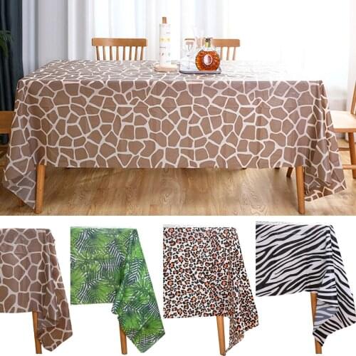 Woodland Animals Disposable Table Cloth Jungle Safari Animals Party Wild One Birthday Party Decor Kids Baby Shower