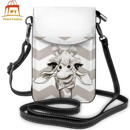 Giraffe Shoulder Bag Giraffe Leather Bag Multi Pocket High quality Women Bags Trend Teenage Women Travel Purse