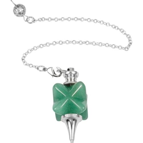 TUMBEELLUWA Merkaba Star Crystal Stone Pendulum Reiki Healing Chakra Point Meditation Dowsing Divination