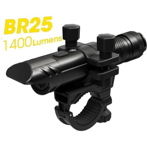 Nitecore BR25 Bike Light Luminus SST-40-W 1400LM Multifunctional Ortable Bicycle Light with NL2150R Battery for Camping