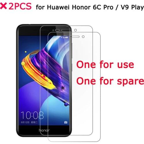 2PC Glass Huawei Honor 6C Pro Tempered Glass Ultra-Thin Screen Protector sFor Huawei Honor V9 Play Glass Protector Film 5.2 inch