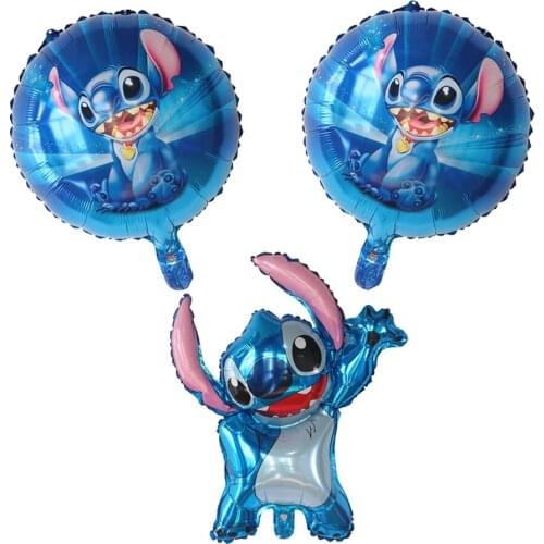 10/20/50pcs Cute Cartoon Lilo & Stitch Foil Balloons Baby Shower Children Birthday Party Decoration Helium Globos Kids Toys Gift
