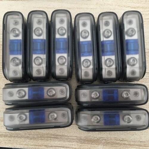 50pcs/lot Cable 4AWG 8AWG In Out Auto AFS Fuse Holder Mini ANL Fuse Block with Fuse 60A 100A