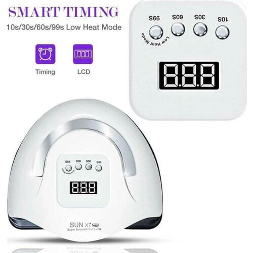 180W Professional Electric 57 LED UV Nail Dryer Gel Polish Lamp Salon Manicure 10/30/60/90s Timer EU/US/UK/AU Plug