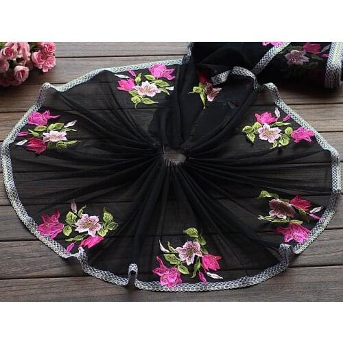 2yards/lot 26cm wide Embroidered Tulle Lace trim mesh Lace Ribbon~ French Lace Fabric~beautiful