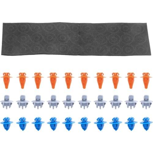 30Pcs Car Front Door Trim Panel Rivet Fasteners Clips Retainer For Toyota Prado 120 series 5 door 75392-60031 75397-35010