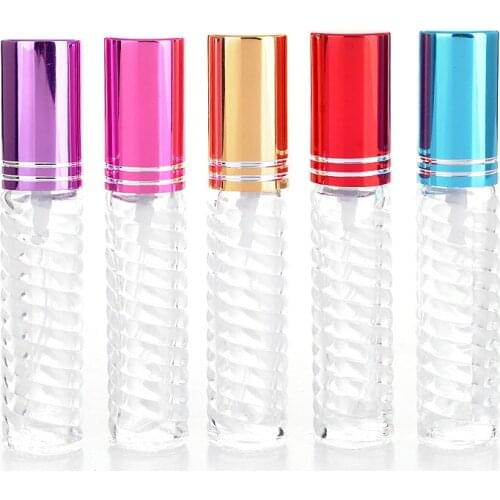 5ml New Style Screw Thread Glass Refillable Perfume Bottle With Spray&Empty Parfume Case For Traveler F20172320