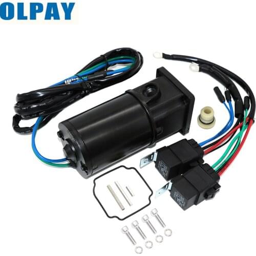 824051 Tilt Trim Motor Kit For Mercury Force Outboard Motor 4 Stroke 75-125HP 6274 18-6775 Single Ram 2-Wire Included Relays RES
