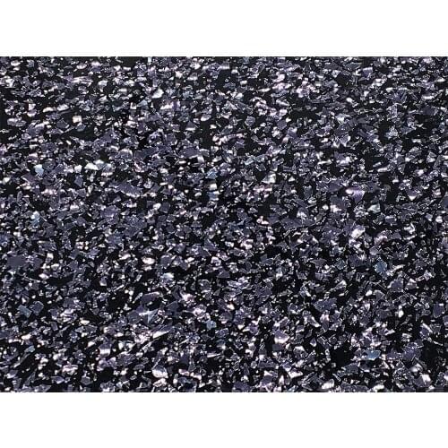 Acrylic/PMMA 1-Sided Chunky Glittering Color Sheets 2.5mm for Jewelries, Crafts, Art Works, Decoration - Graphite (CB1001)