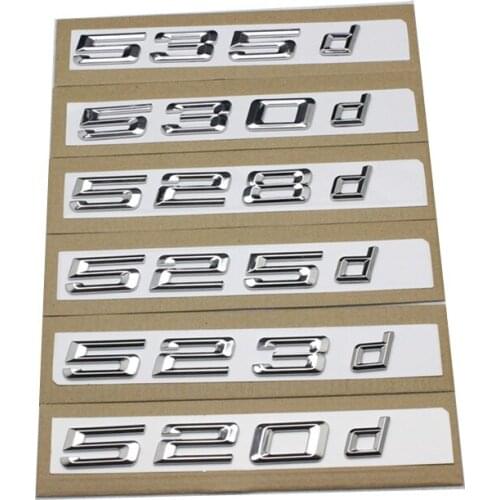 For BMW 5 series E39 E60 E61 F10 F11 New 520d 525d 528d 530d 535d 550d 518d d Rear Boot Trunk Lid Letters Badge Emblem Logo