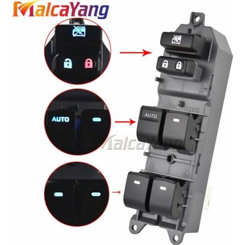 Lighted LED Power Single Window Switch For Toyota RAV4 Camry Corolla Yaris Highlander Cruiser Vios Left driving backlight