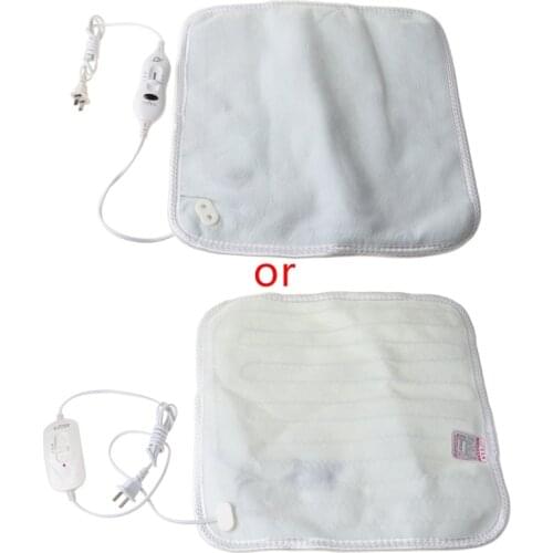 77JF 220V 40W Electric Heating Seat Cushion Fatigue Body Pain Relief Therapy Relaxation Winter Warming Heated Pad Mat Home