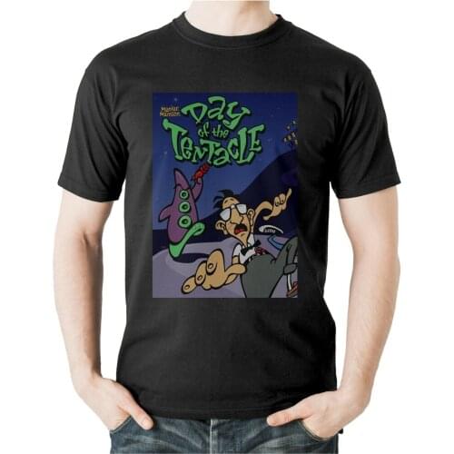 Maniac Mansion Day of the Tentacle T Shirt Adventure game Lucas arts Tee 3828(1)
