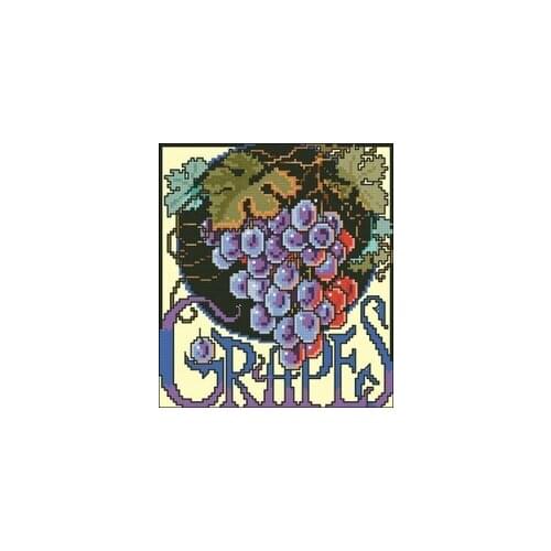 Water drop flower-grape Counted Cross Stitch 11CT 14CT 18CT Cross Stitch Kits Embroidery Needlework Sets