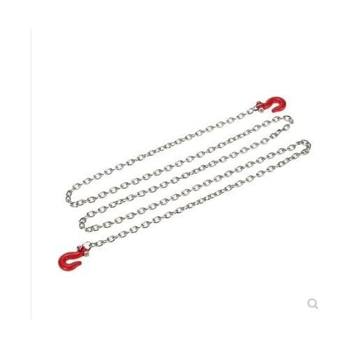 RC Car Metal Tow Chain Trailer Hook Decoration For 1/10 RC Rock Crawler Traxxas TRX4 Axial SCX10 90046 RC4WD D90 TF2 Tamiya