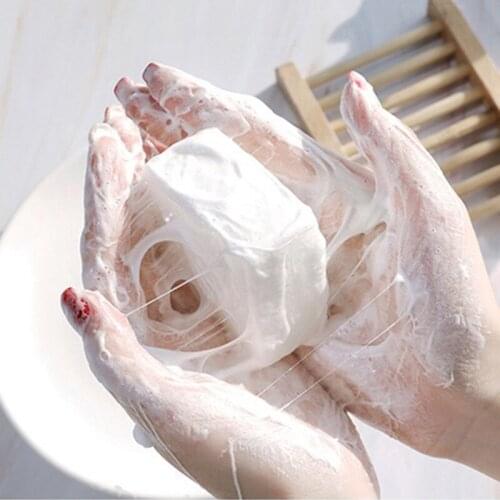 Goat Milk Soap Silk Protein Soap Remove Mites Tender White Handmade For Face Body Care SSwell