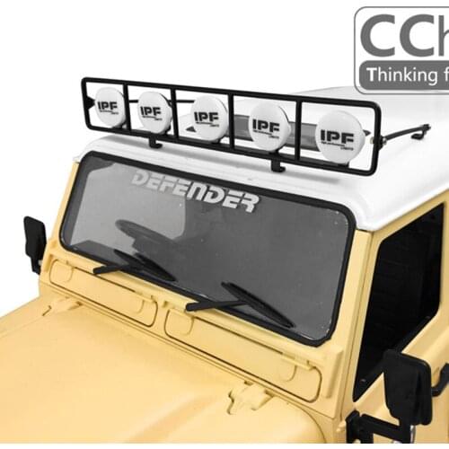 1/10 Climbing Car General Part Remote Control Car Roof Metal Spotlight Frame