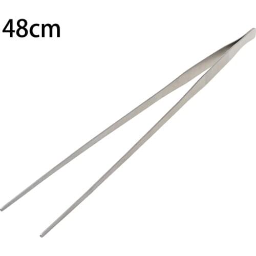 P15D Aquarium Live Tank Curve Plant Long Tongs Stainless Steel Tweezers 27/38/48cm