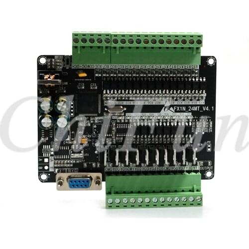 PLC industrial control board FX1N 24MT DC24V 0.7A 14 input/10 output 2 way 100K pulse output