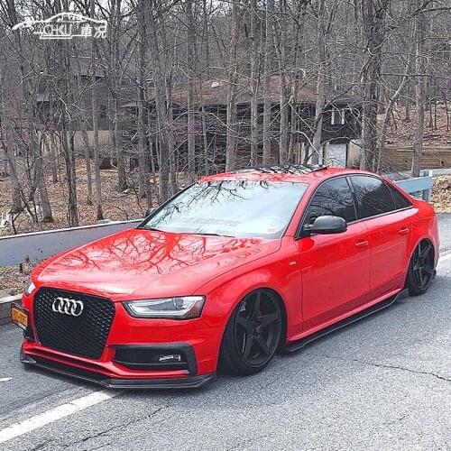 Applicable to Audi A3 A4l A5 A6l Modified Carbon Fiber Skirt S3 S4 S5 S6 Shovel Side Spoiler