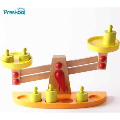 Preskool Baby Toy For Children Montessori Wood Balance Education Toy Brinquedos Juguets
