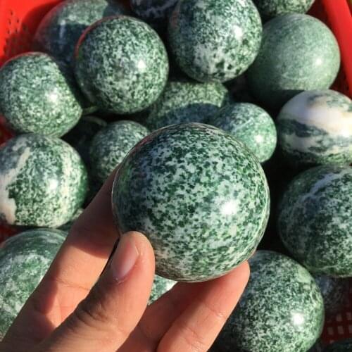 Natural gemstone sphere Green mineral Stone Crystal Balls