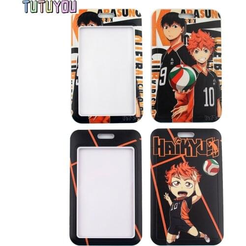 1pc PC2601 Anime Cool Volleyball Boy Lanyard Card Holder Student Hanging Neck Phone Lanyard Badge Subway Access Card Holder