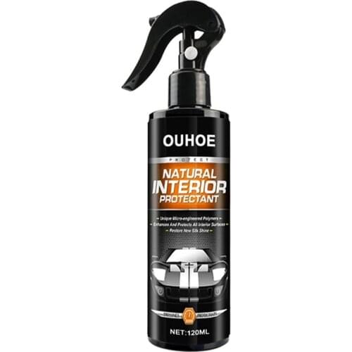 30/120ml Car Interior Protection Spray Agent Universal Car Interior Cleaner Spray Car Dashboard Refurbishment Wax Car Clean Tool