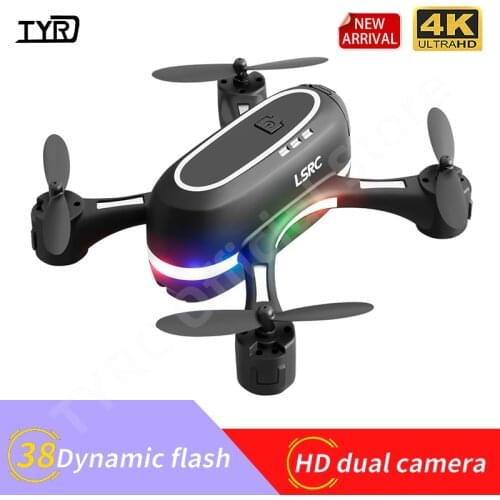 TYRC 2021 New Rainbow Mini Drone 480p 720P HD Dual Camera WIFI FPV Hight Hold One Key Return Quadcopter RC Dron Kid Gifts